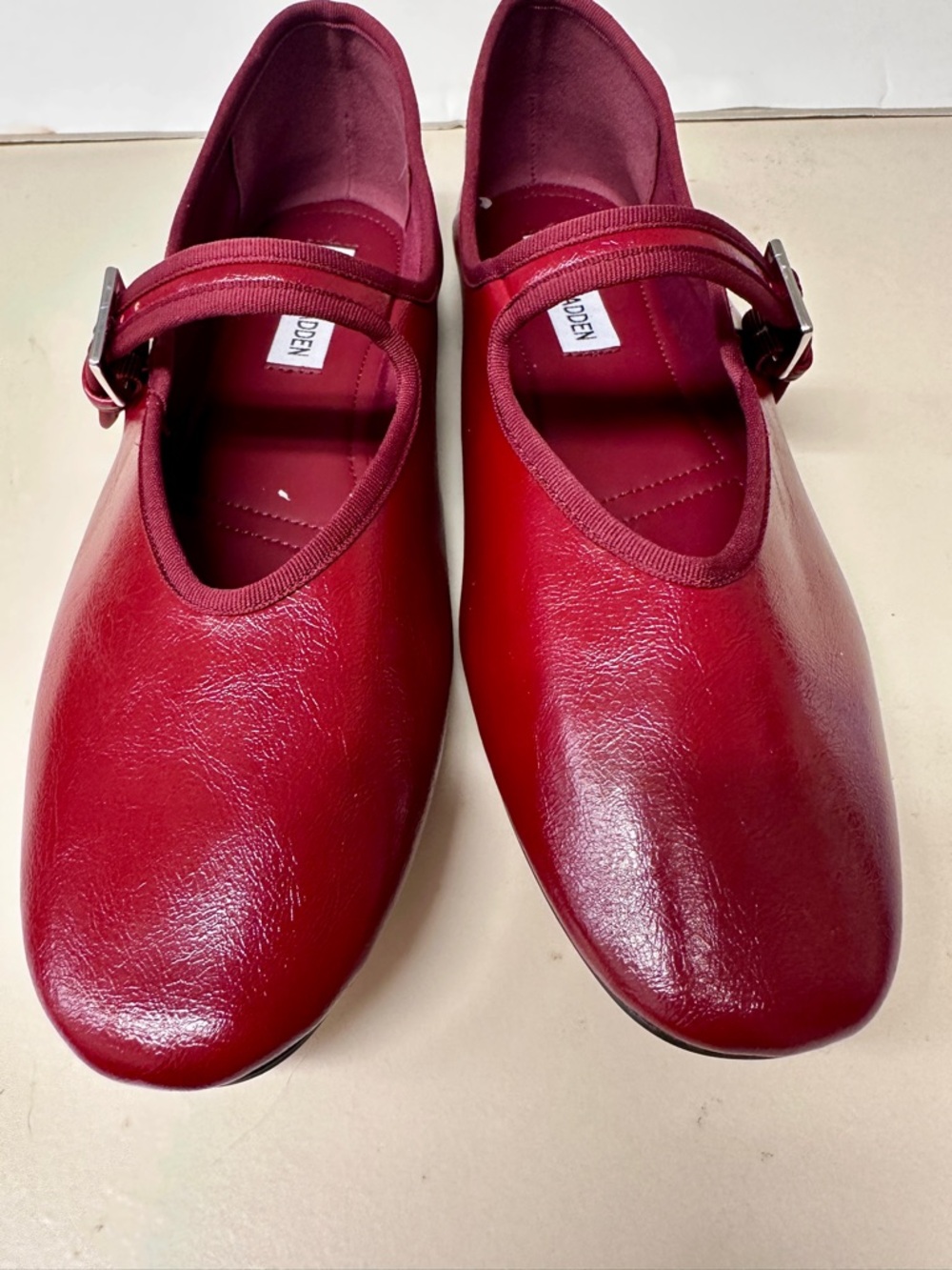 Steve Madden Red Mary Jane Flats